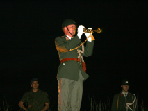 Die Angelobungsfeier auf dem ehemaligen Flugfeld Aspern endete mit dem großen Zapfenstreich. Foto: Ing. Erwin Rössler.