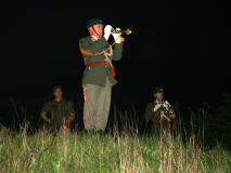 Die Angelobungsfeier auf dem ehemaligen Flugfeld Aspern endete mit dem großen Zapfenstreich. Foto: Ing. Erwin Rössler.